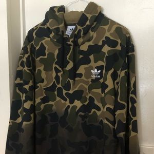 Adidas camouflage hoody size M